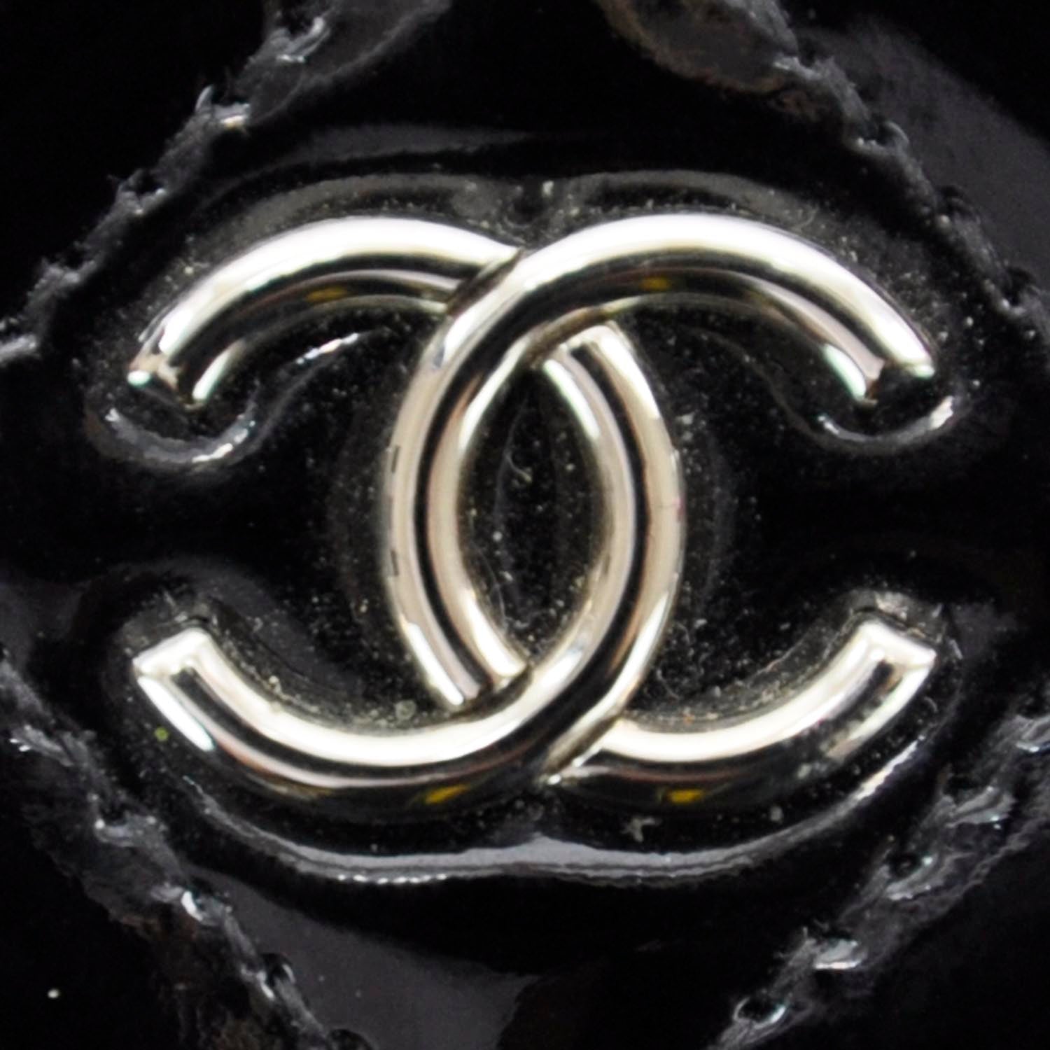 Chanel Patent Quilted Card Holder Black 3 of 8