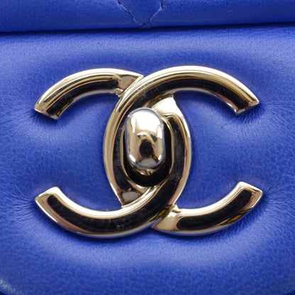 Chanel Lambskin Maxi Flap Blue Roi 4 of 10