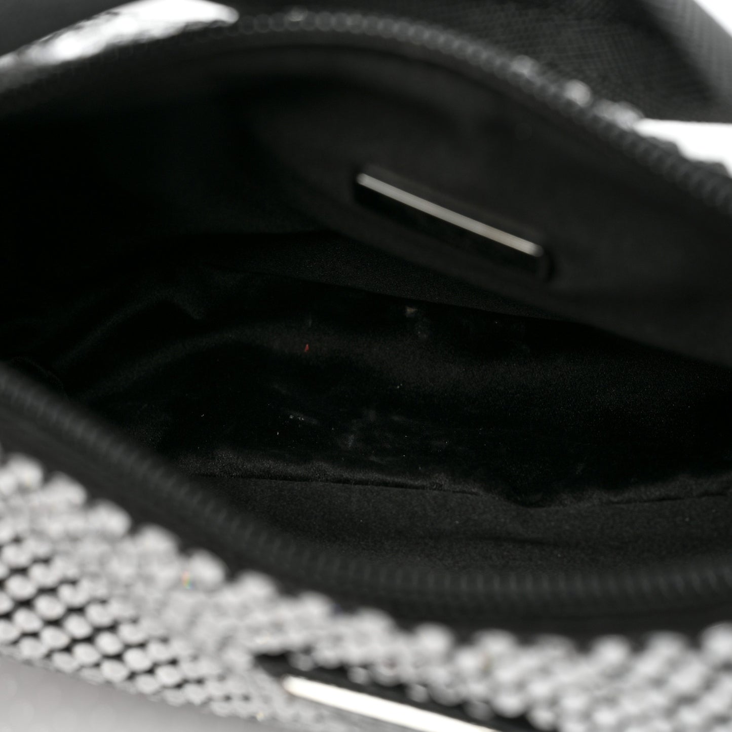 Satin Crystal Mini Re-Edition 2000 Bag Cristal