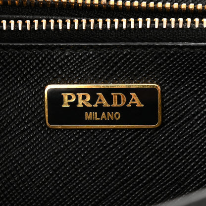 Prada Saffiano Lux Bow Crossbody Bag Black 7 of 16