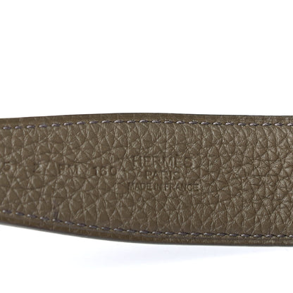 Hermes Box Togo 32mm Belt Strap 75 Bleu De Prusse Vert Maquis 4 of 4
