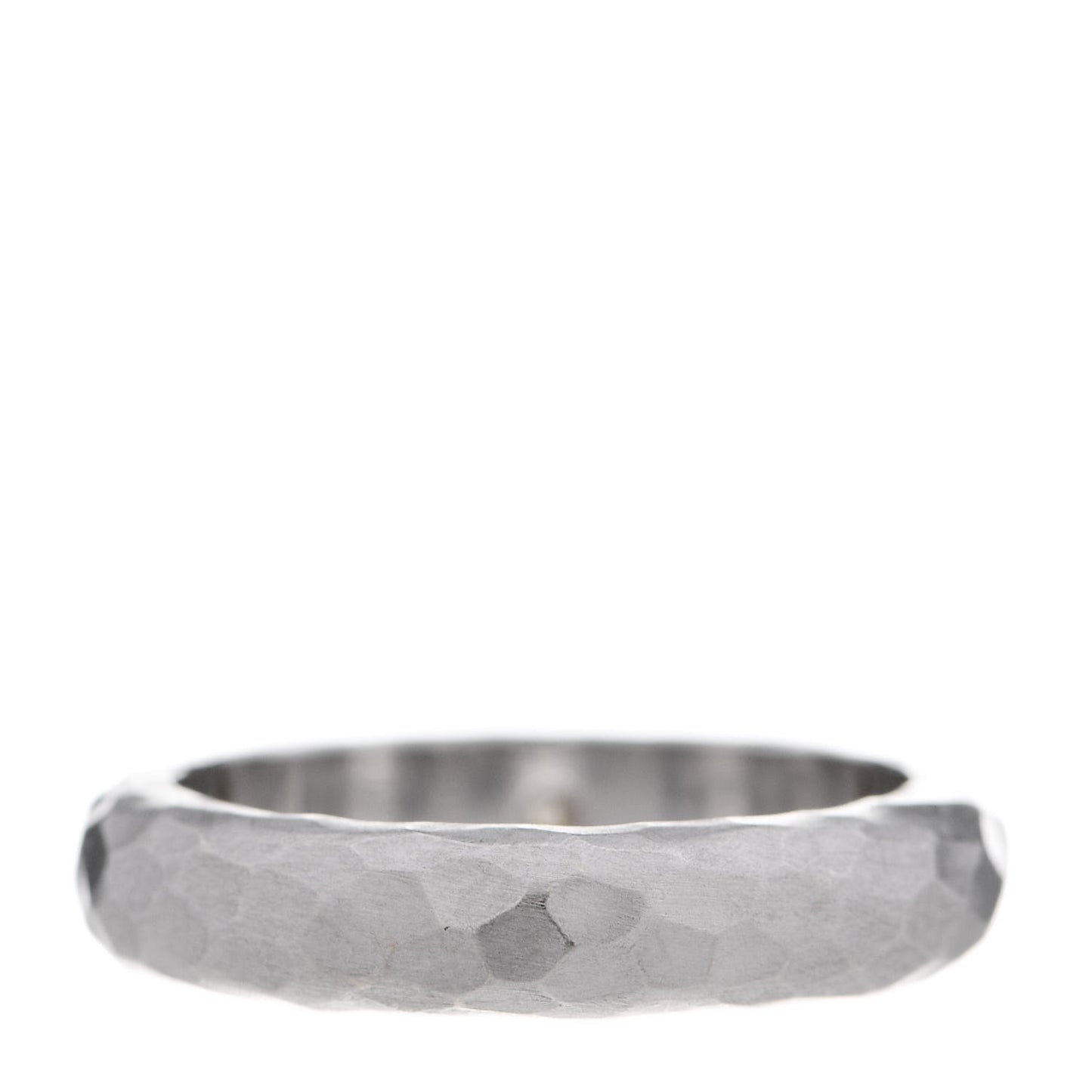 18K White Gold Diamond Paloma Picasso Hammered Ring 52 6