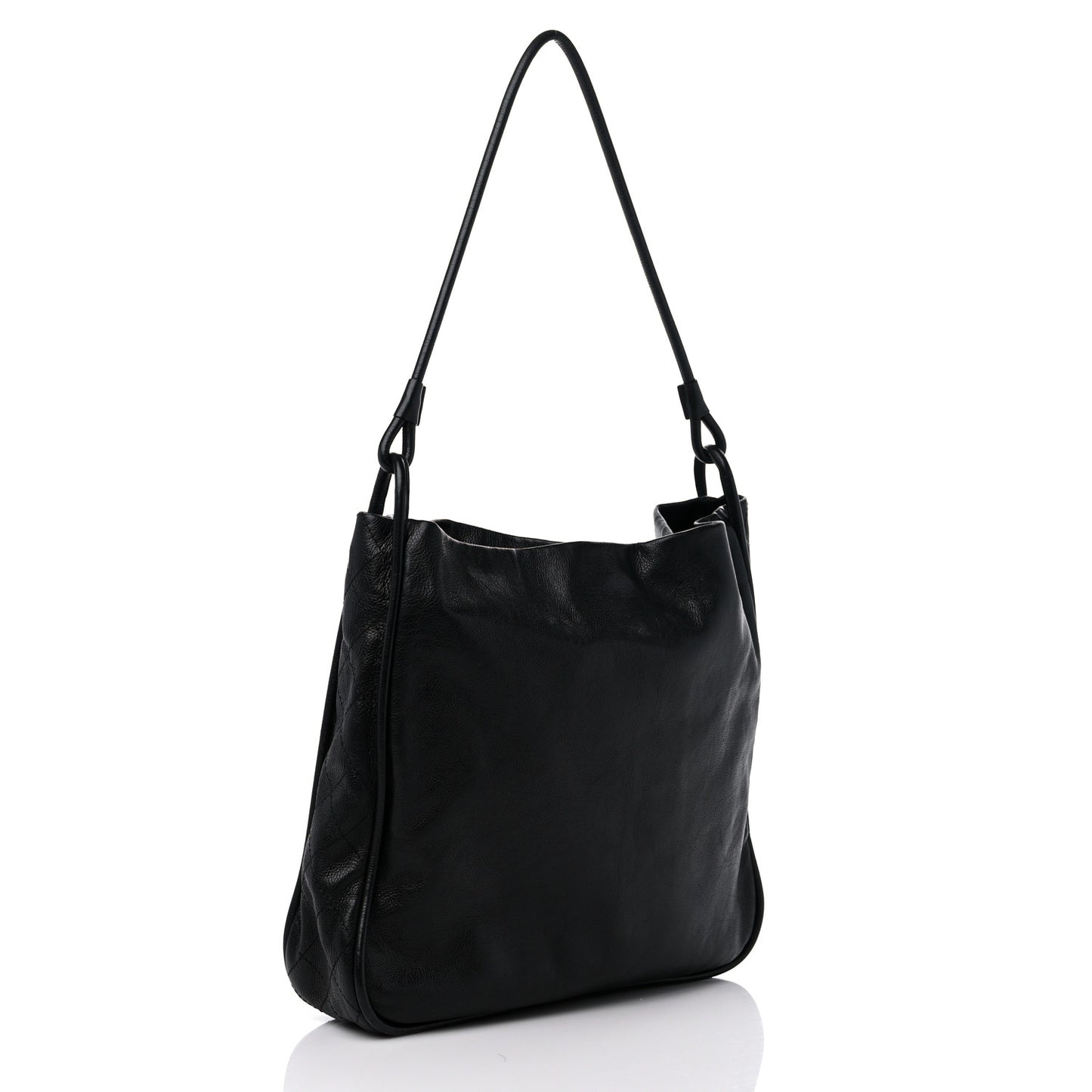 Calfskin Coco Curve Tote Black