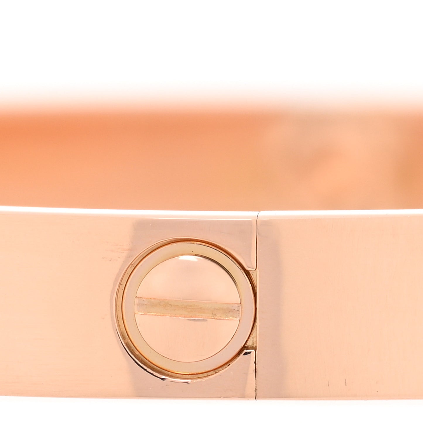 18K Pink Gold 4 Diamond LOVE Bracelet 17