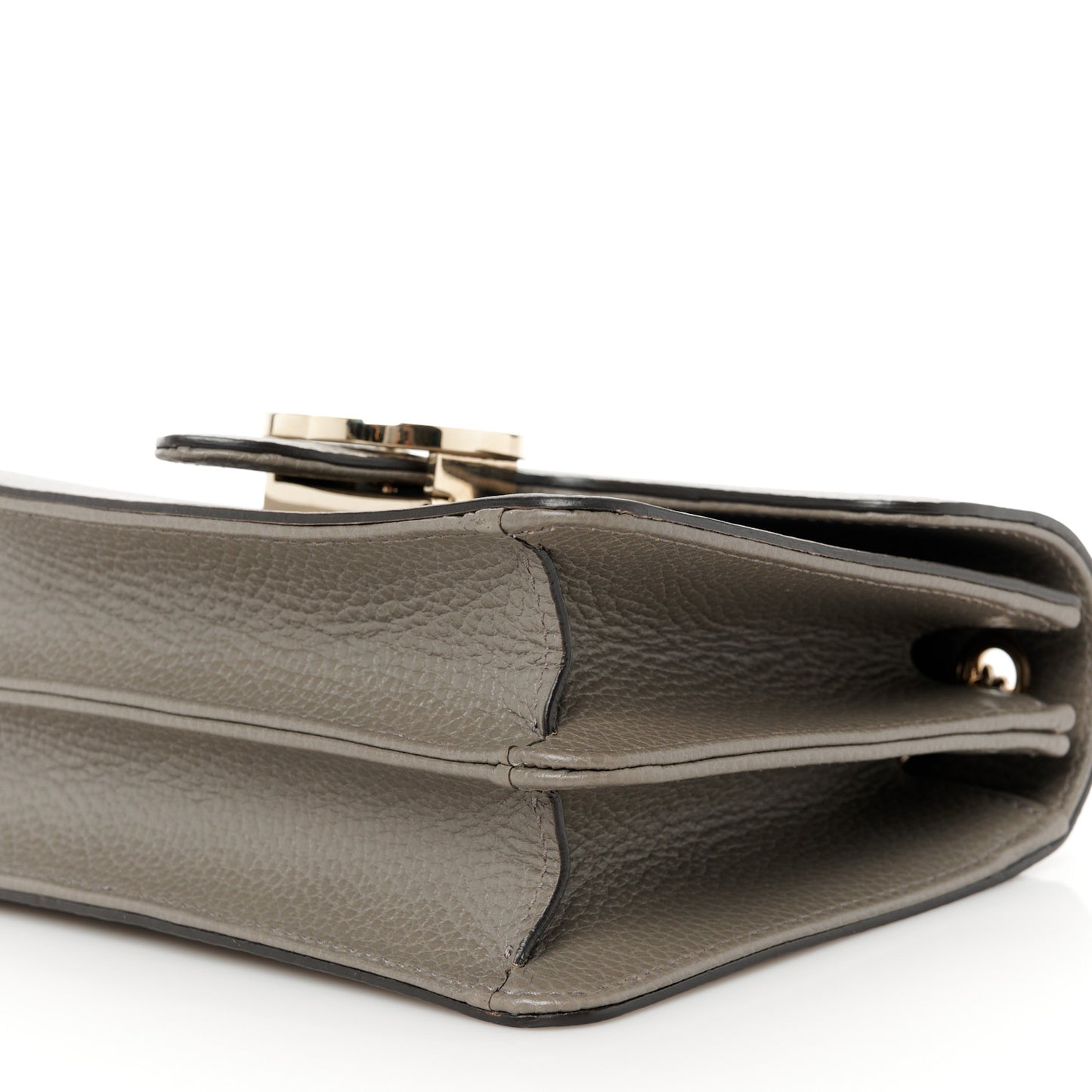 Dollar Calfskin Small Interlocking G Shoulder Bag Loess