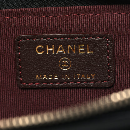 Chanel Lambskin Quilted Zip Card Holder Black 6 of 9
