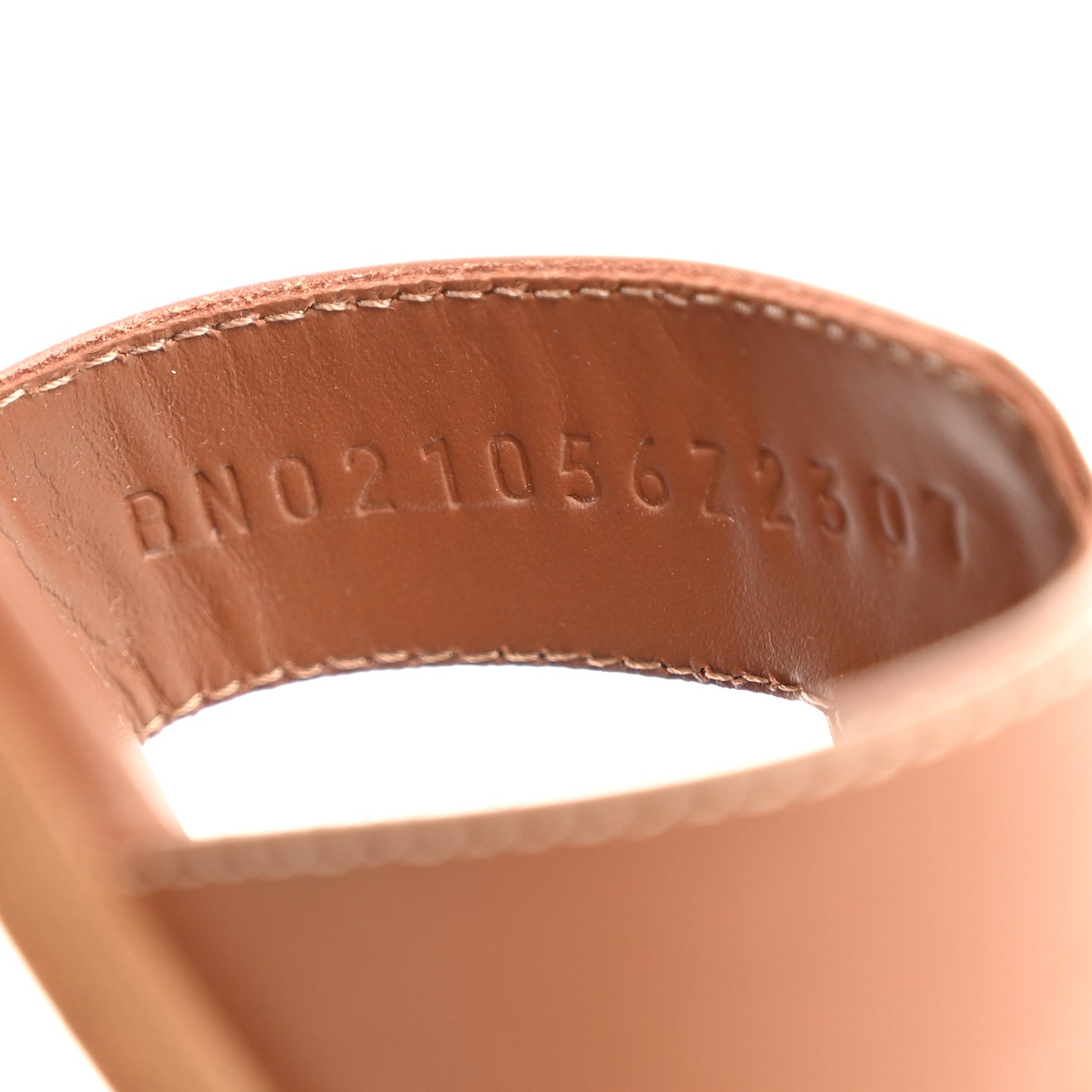 Box Calfskin Oran Sandals 38 Gold