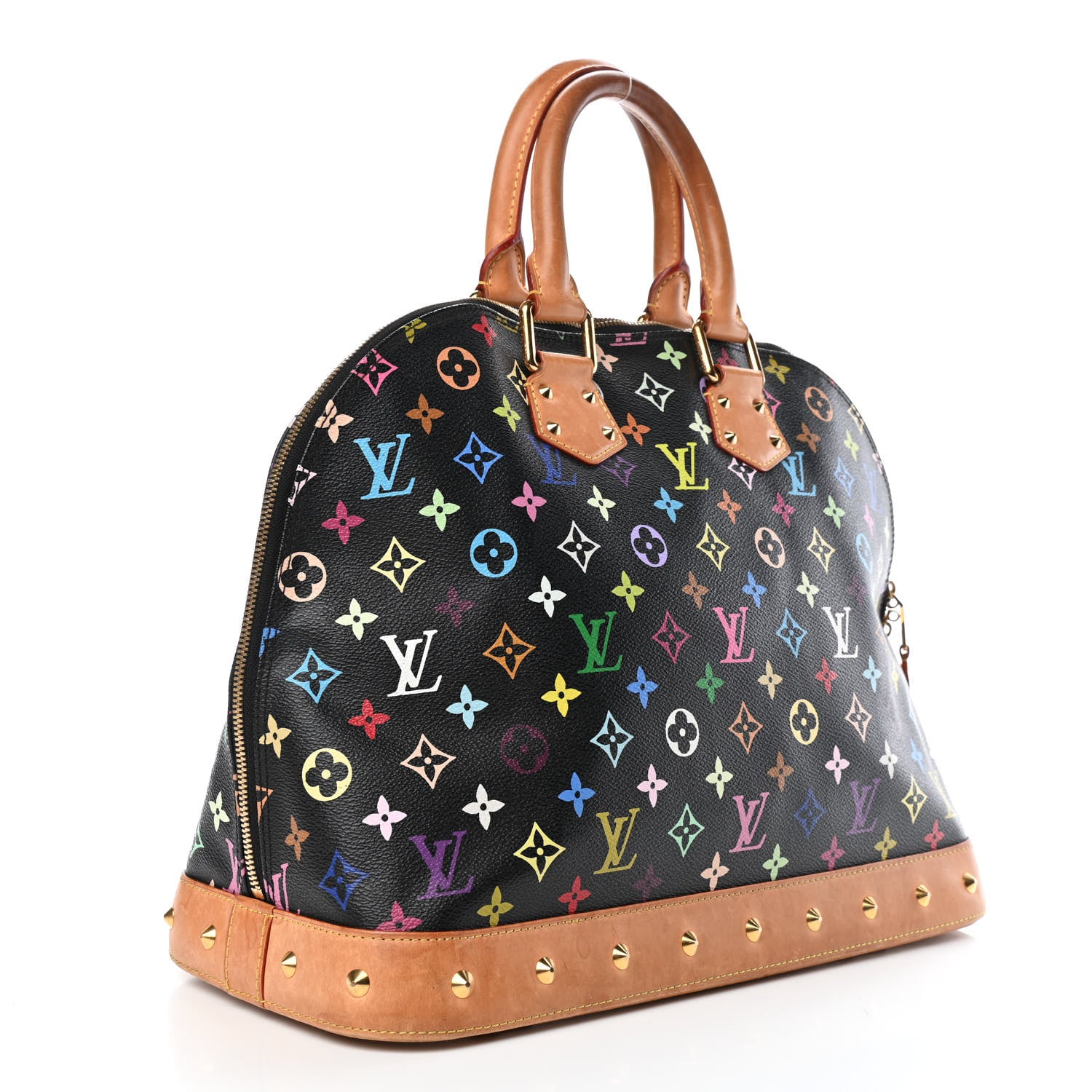 Louis Vuitton Monogram Multicolor Alma GM Black 2 of 5