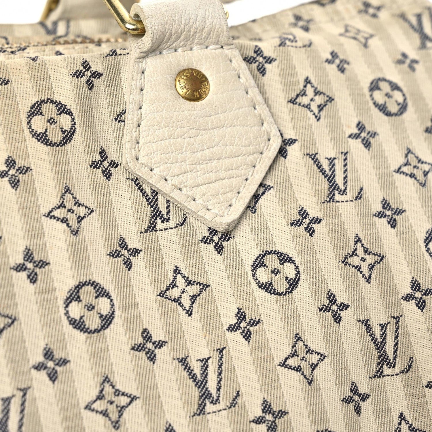 Louis Vuitton Mini Lin Croisette Speedy 30 Blue 21 of 30