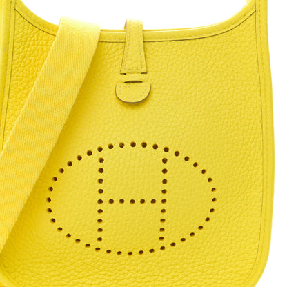 Hermes Taurillon Clemence Evelyne TPM Lime 8 of 10