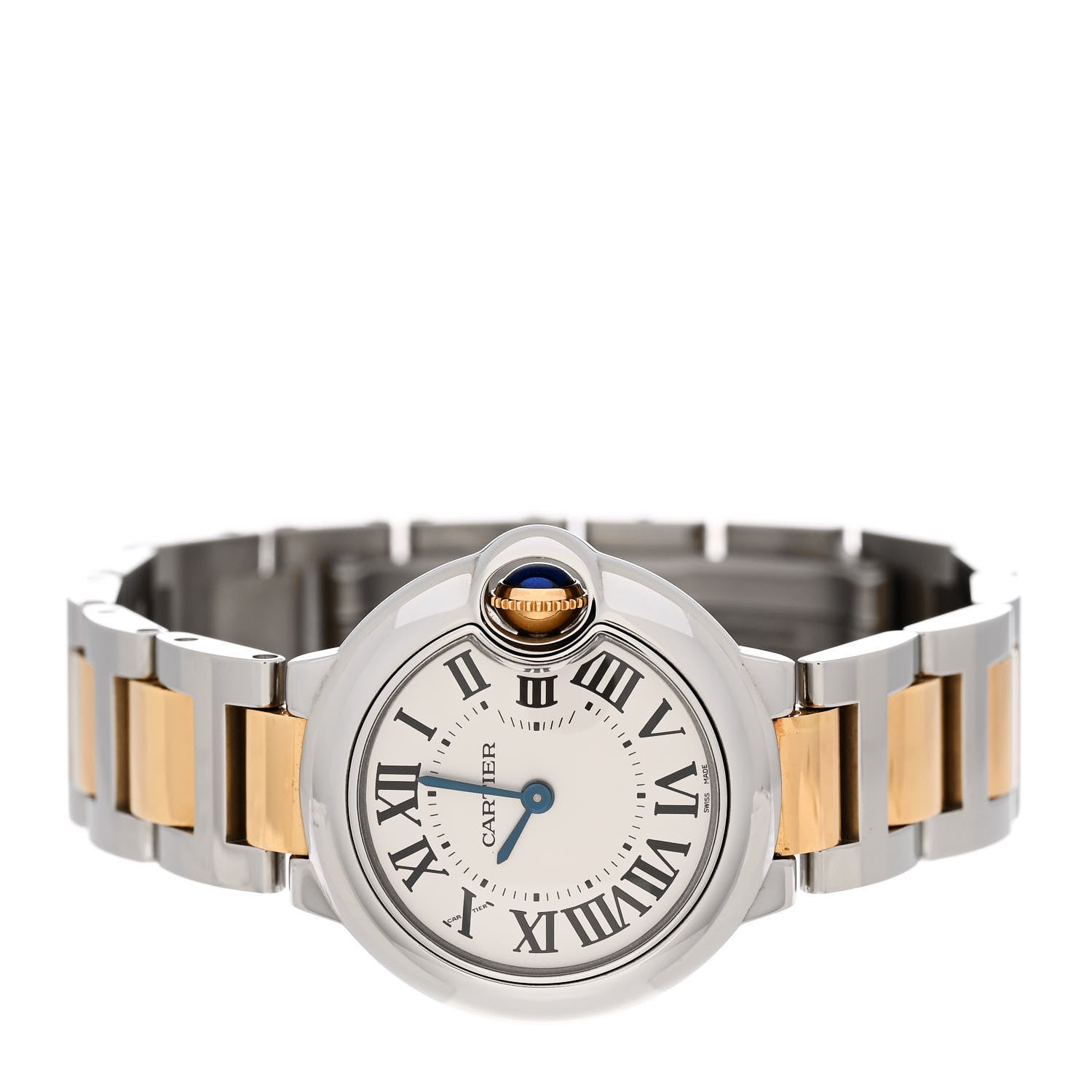 Cartier Stainless Steel 18K Yellow Gold 28mm Ballon Bleu De Cartier Quartz Watch 2 of 5