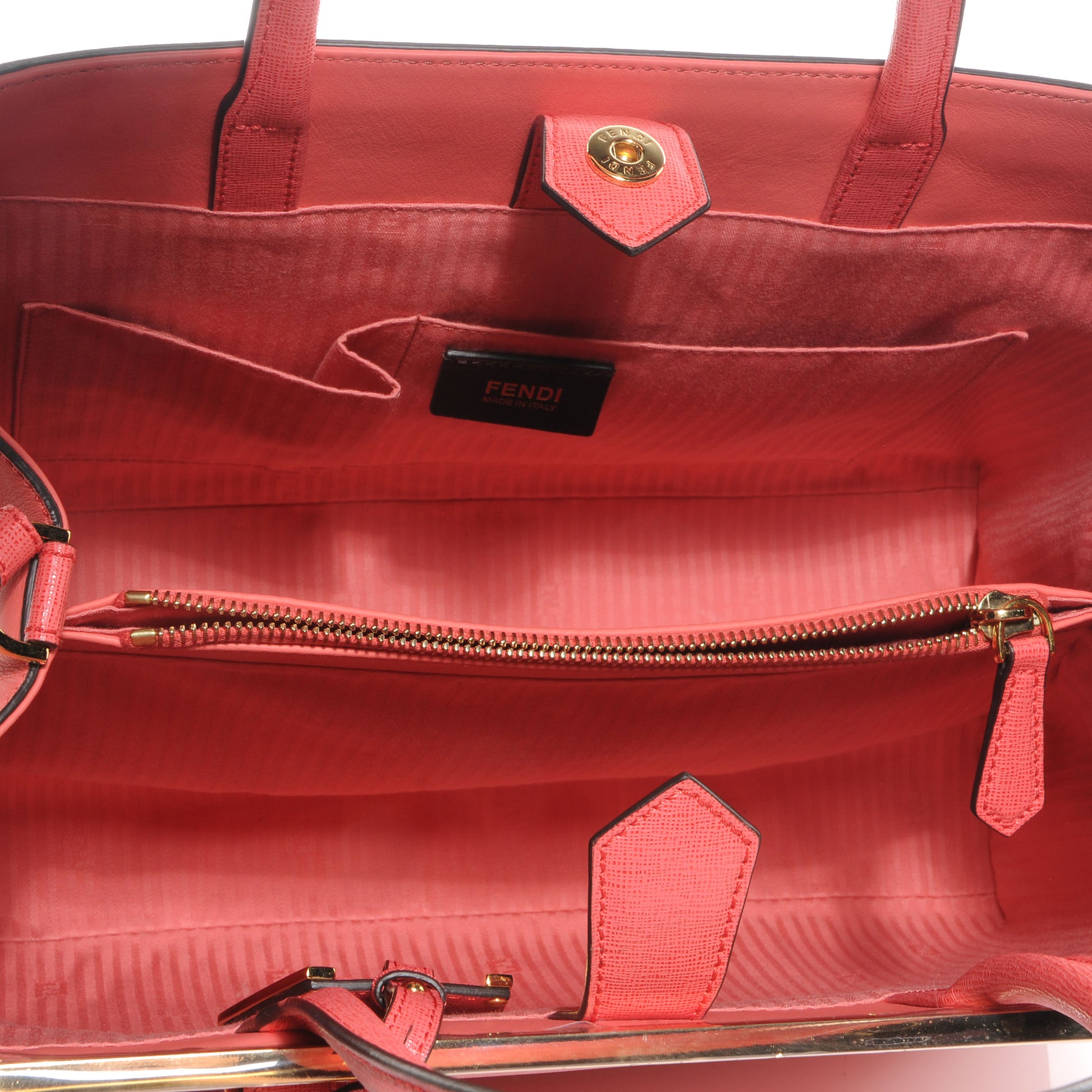 Fendi Vitello Elite Regular 2Jours Tote Rosa Exstasy 5 of 10