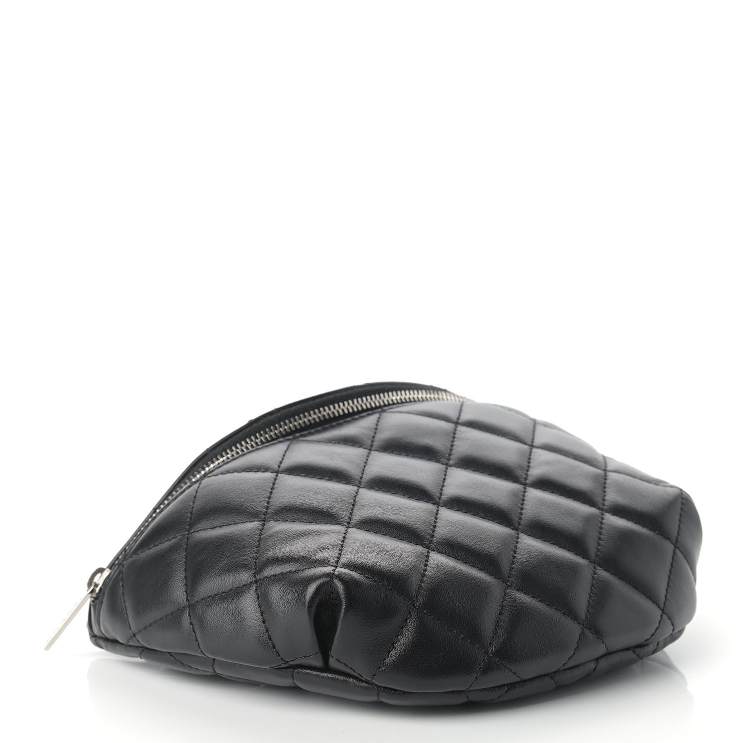 Chanel Lambskin Quilted Waist Belt Bag Black 4 of 9