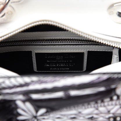 Christian Dior Calfskin Quilted Jack Pierson Art Lady Dior White Black Multicolor 8 of 9