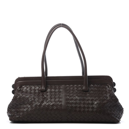 Bottega Veneta Nappa Intrecciato Frame Shoulder Bag Ebano 1 of 16