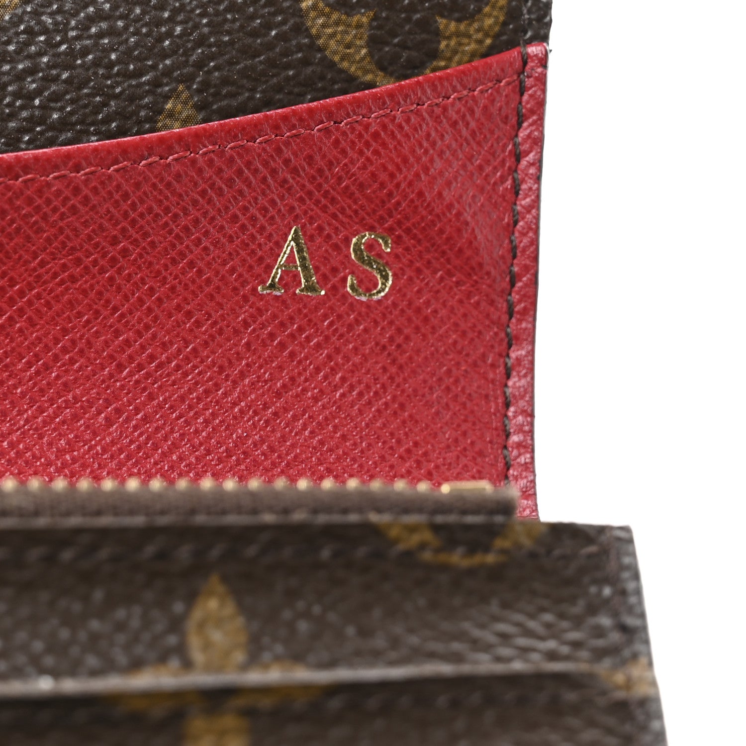 Louis Vuitton Monogram Emilie Wallet Red 8 of 11