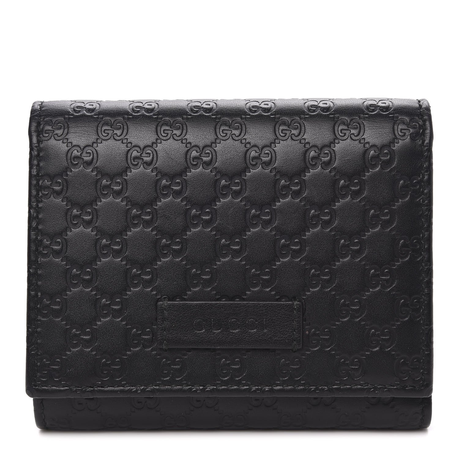 Gucci Microguccissima Flap Wallet Black 1 of 8