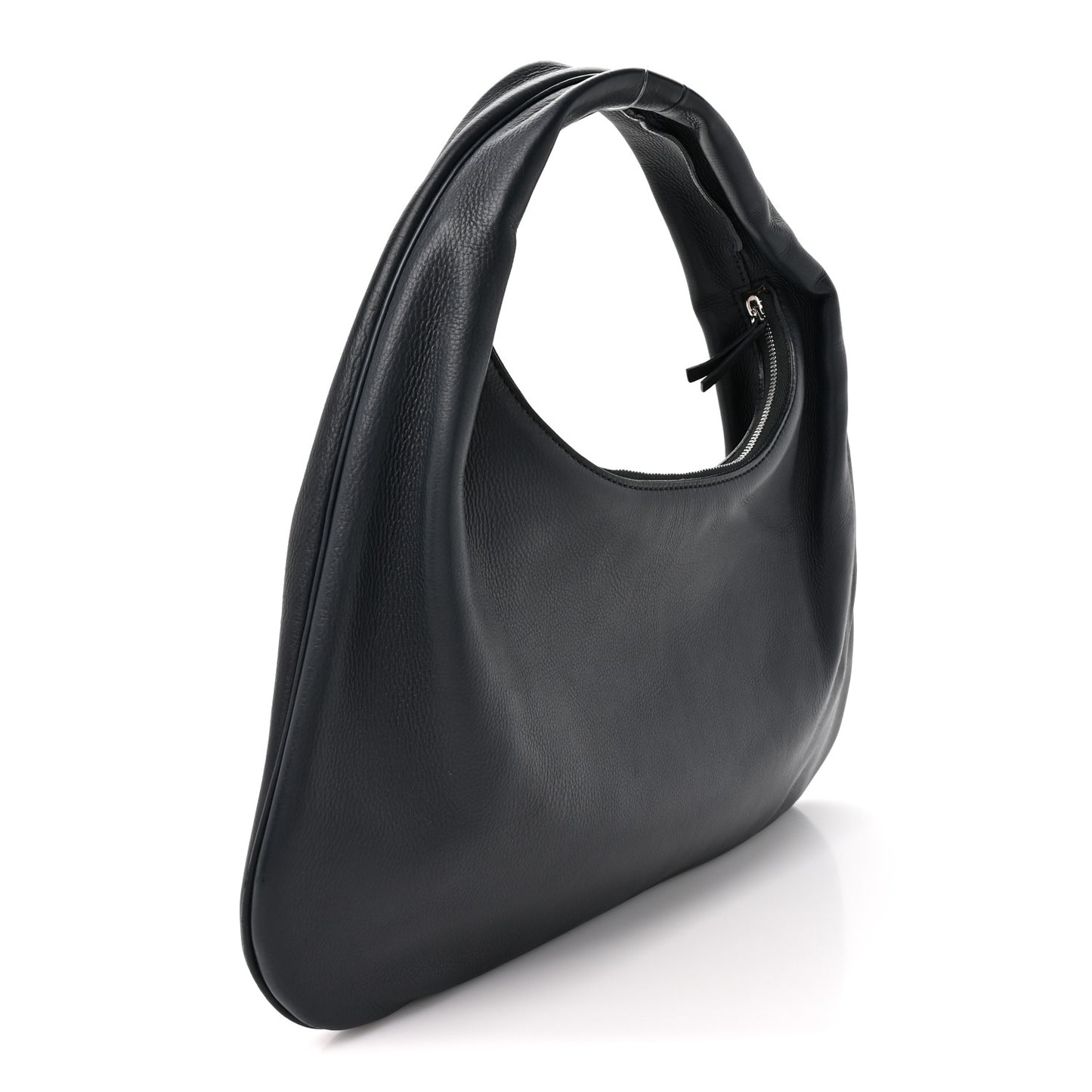 Grained Calfskin Small Everyday Shoulder Bag Midnight
