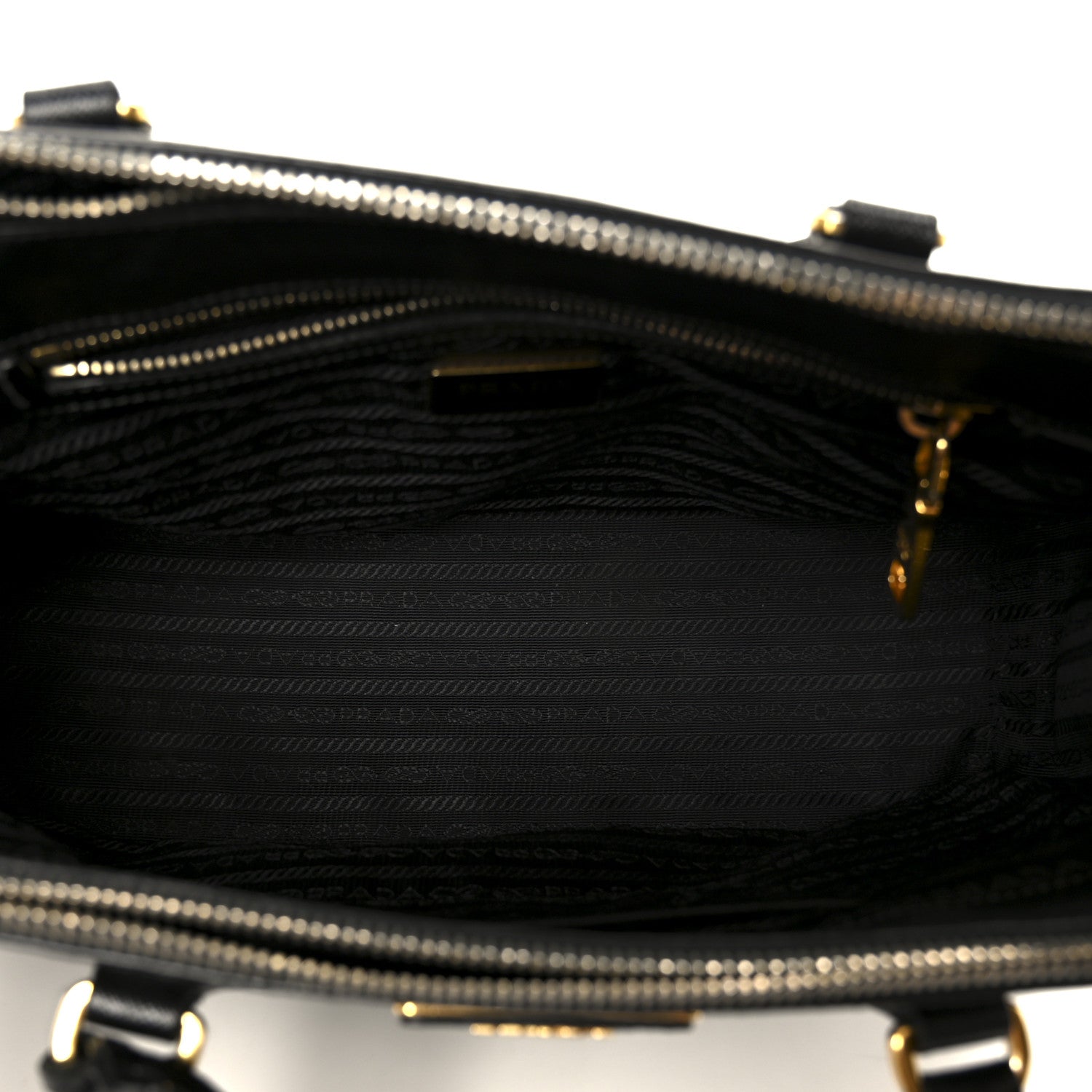 Prada Saffiano Lux Small Galleria Double Zip Tote Black 4 of 11