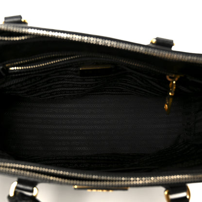 Prada Saffiano Lux Small Galleria Double Zip Tote Black 4 of 11