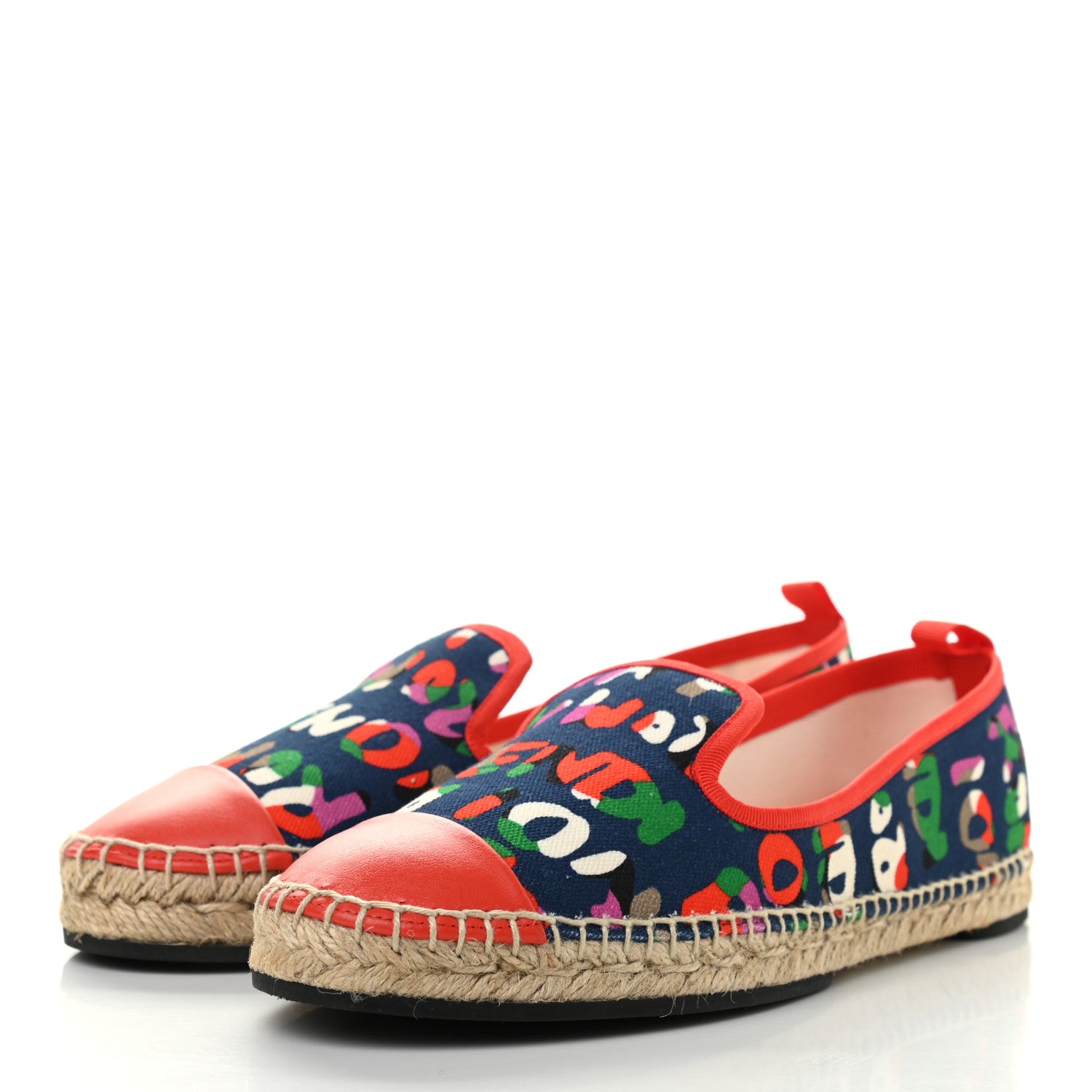 Fendi Canvas Fendi Roma Printed Espadrille 38 Multicolor 3 of 7