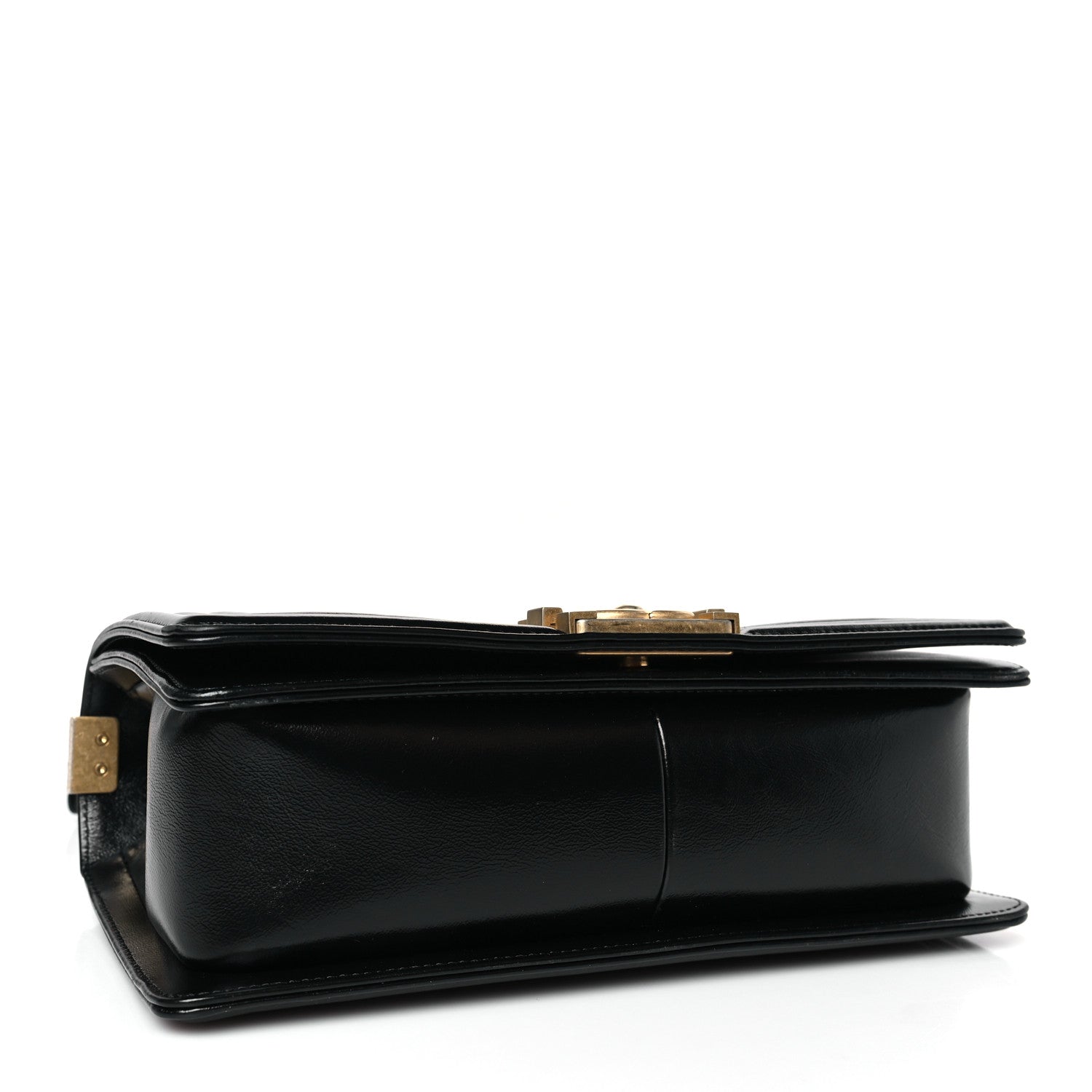 Chanel Metallic Glazed Calfskin Medium Boy Flap Black Gold 4 of 9