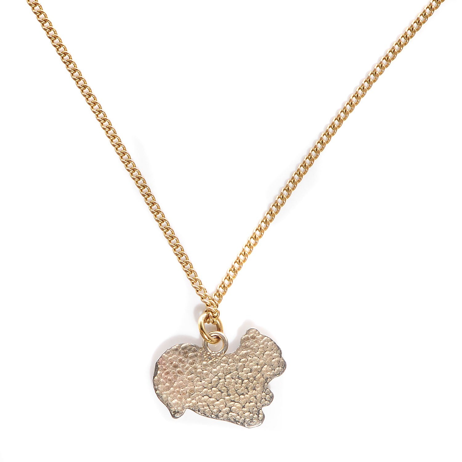 Chanel Squirrel CC Necklace Gold 3 of 5