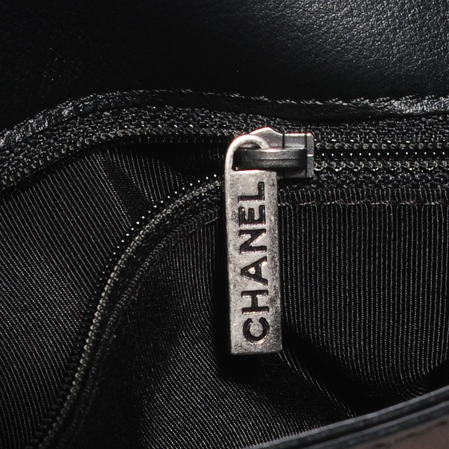 Chanel Calfskin Enchained Large Boy Flap Black 10 of 11