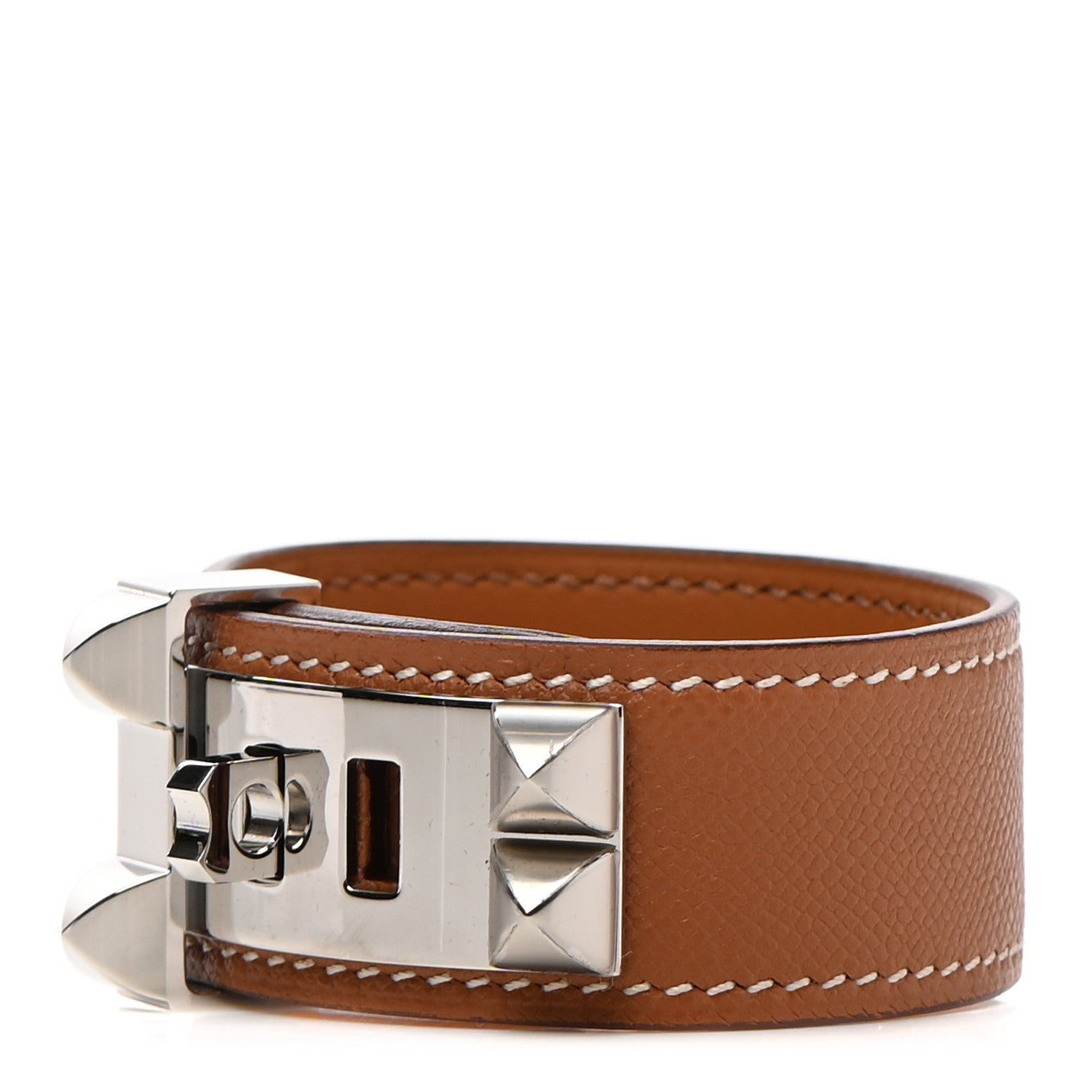 Hermes Epsom Collier de Chien CDC 24 Bracelet T2 Gold 1 of 6