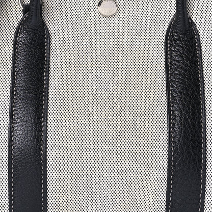 Hermes Twill D H Negonda Garden Party 30 TPM Ecru Black 8 of 9