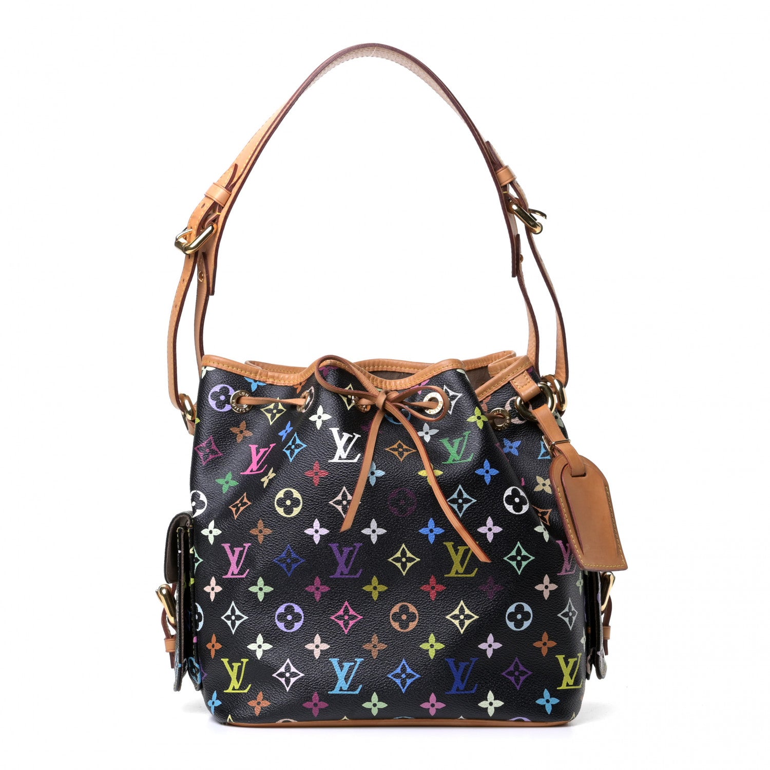 Louis Vuitton Monogram Multicolor Petit Noe Black 1 of 9