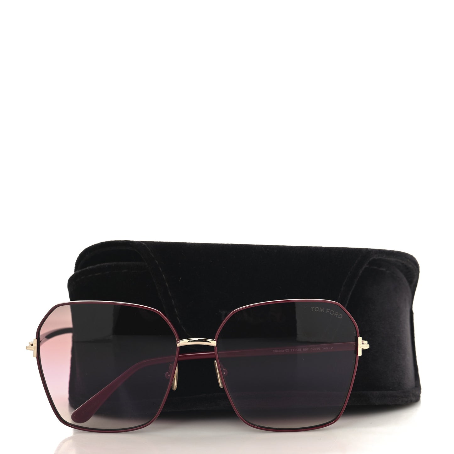 Claudia TF839 Sunglasses Red