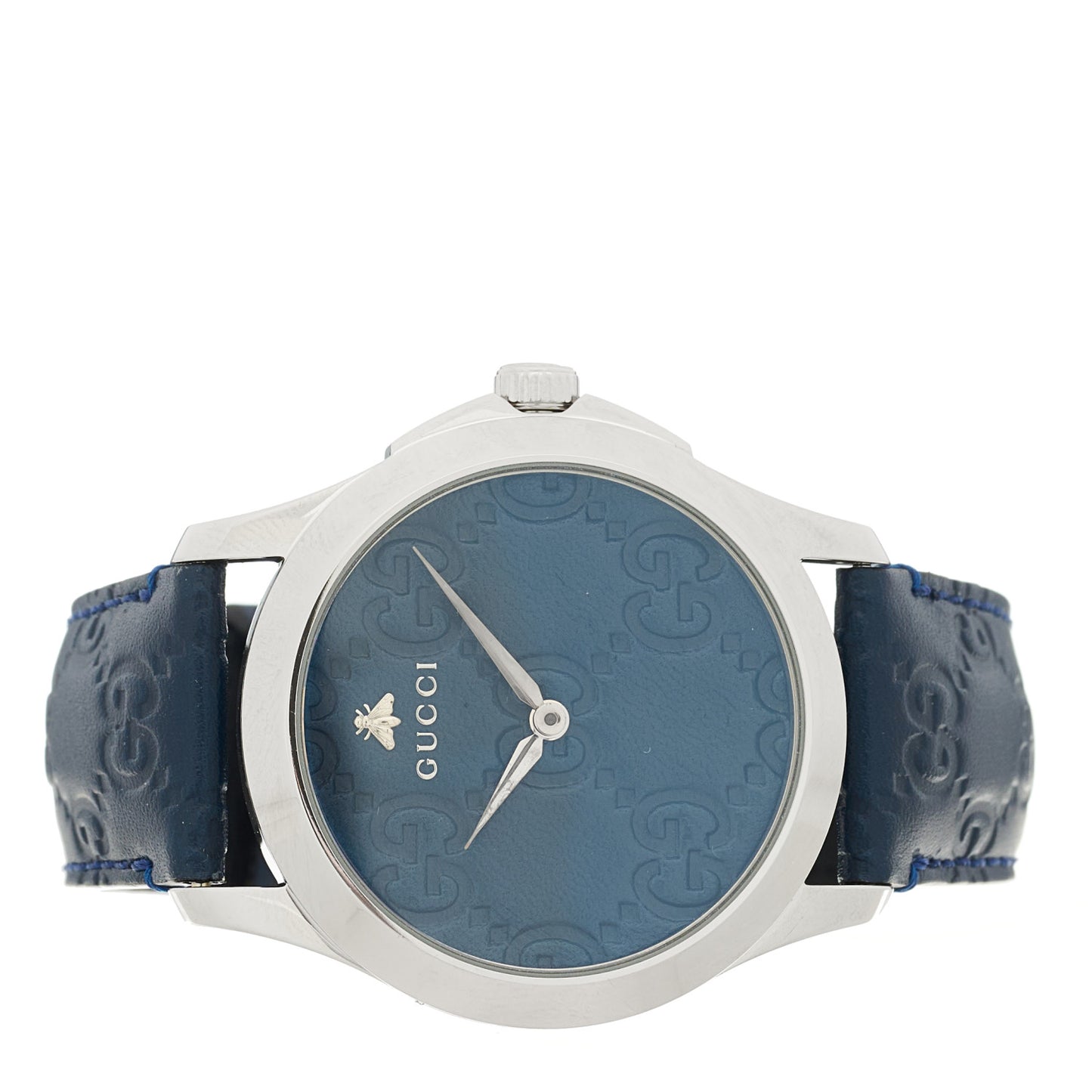 Stainless Steel Calfskin 38mm G-Timeless Quartz Watch Blue