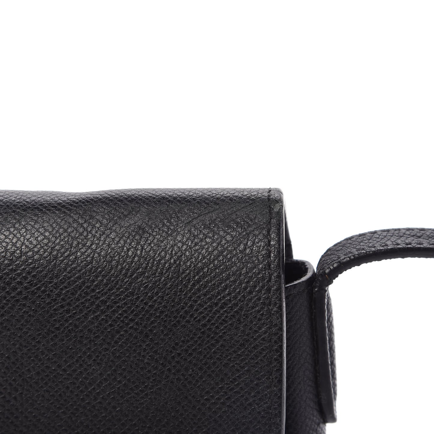 Baby Grained Calfskin Small Trotteur Black