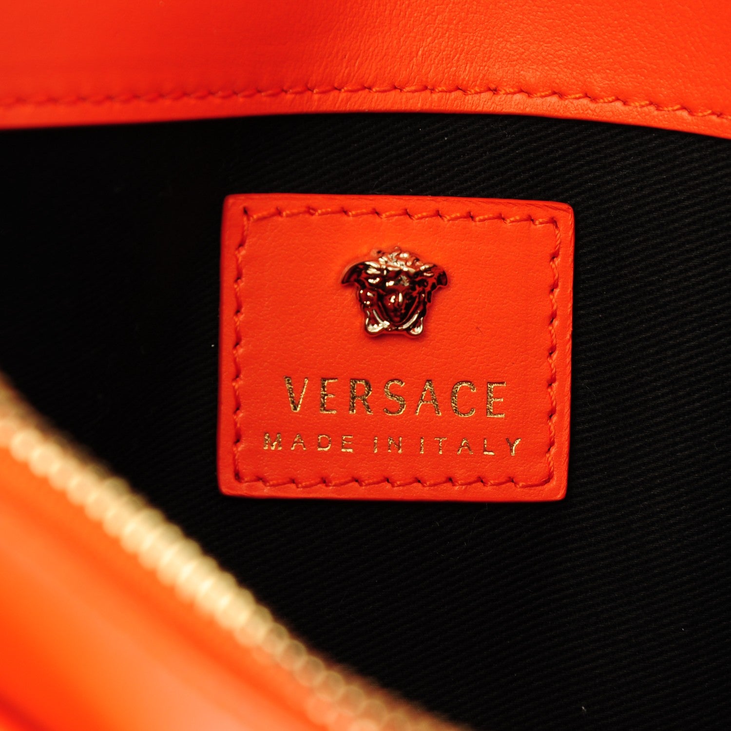 Versace Grained Calfskin Palazzo Chain Evening Bag Pink 6 of 6