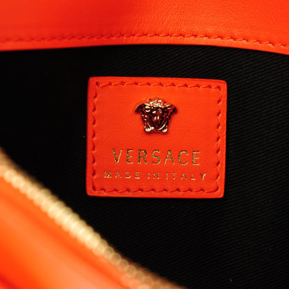 Versace Grained Calfskin Palazzo Chain Evening Bag Pink 6 of 6