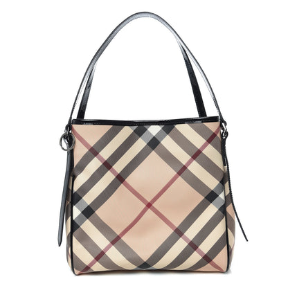 Burberry Nova Check Small Canterbury Tote Black 3 of 10