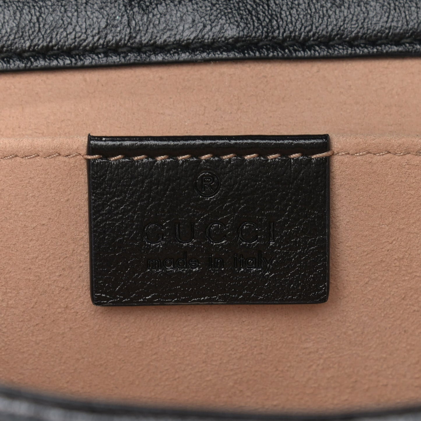 Monogram Matelasse Diagonal Mini GG Marmont Shoulder Bag Beige Black