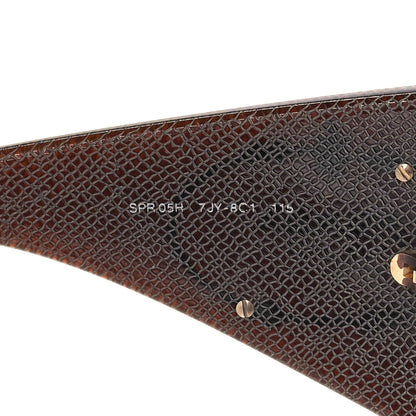 Prada Acetate Shield Sunglasses SPR05H Brown 5 of 6