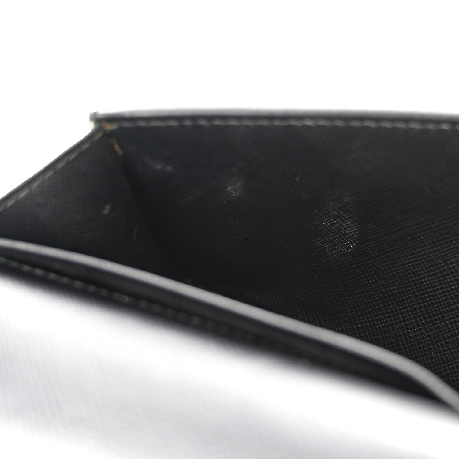 Prada Saffiano Triangle Logo Mermaid Print Mini Crossbody Bag Black 12 of 12