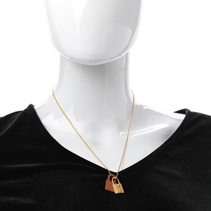Hermes Swift O'Kelly Pendant Necklace Gold 1 of 5