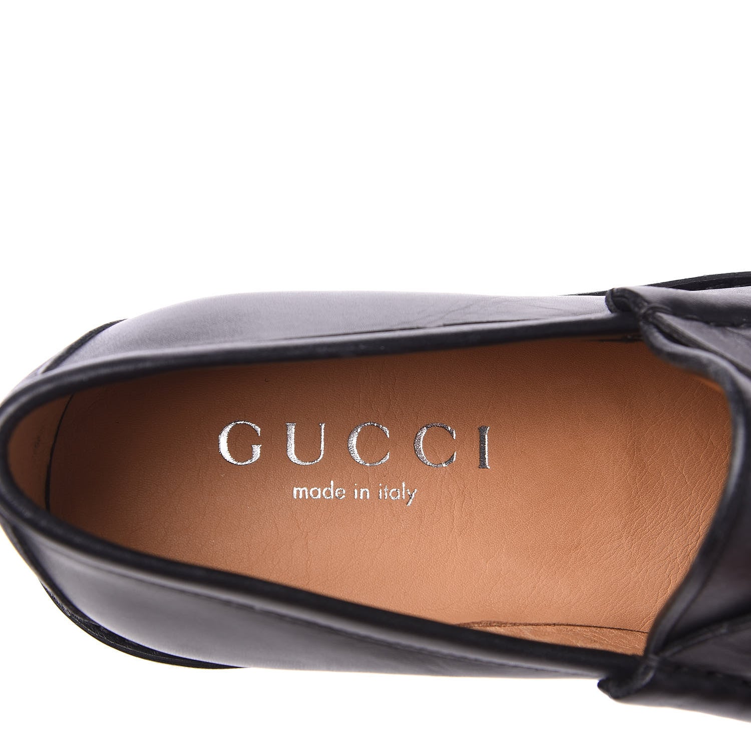 Gucci Laredo Calfskin Mens Horsebit Loafers 7 Black 8 of 10