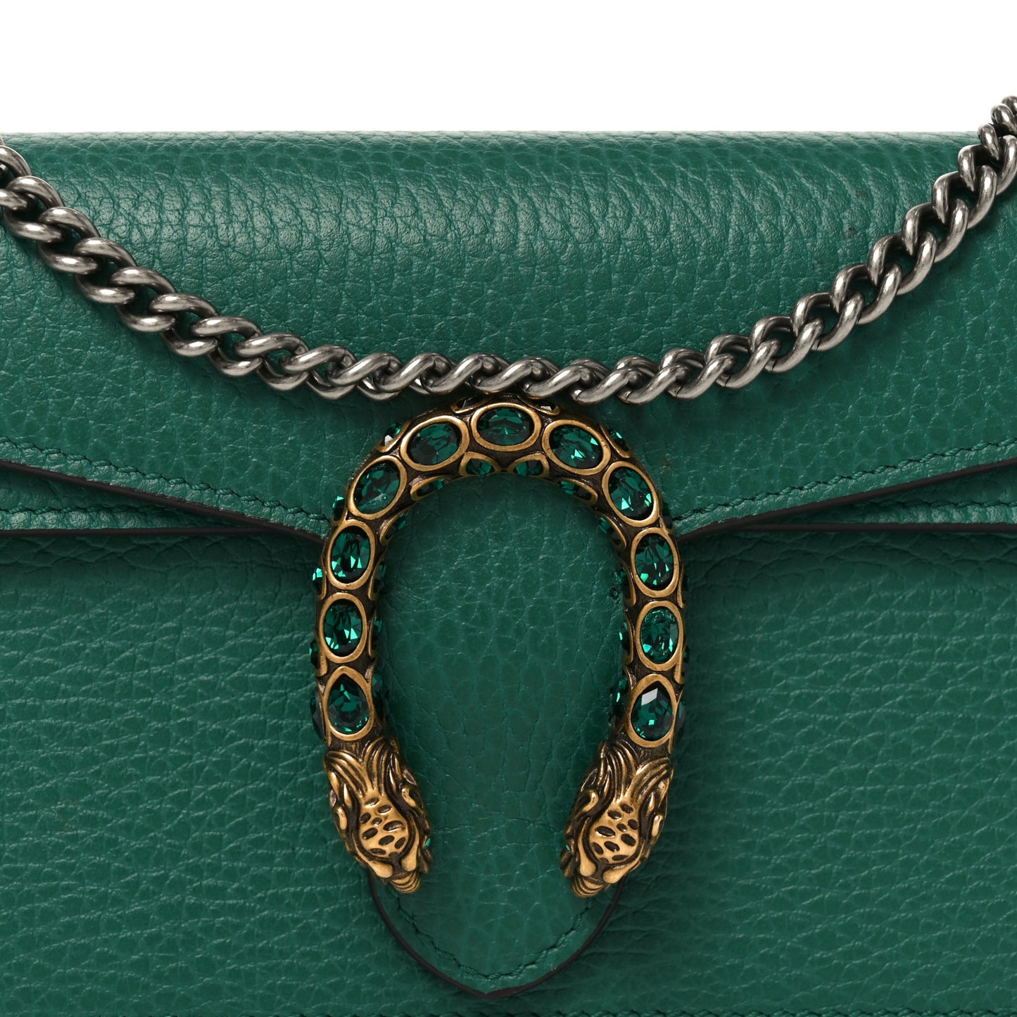 Calfskin Super Mini Dionysus Shoulder Bag Emerald