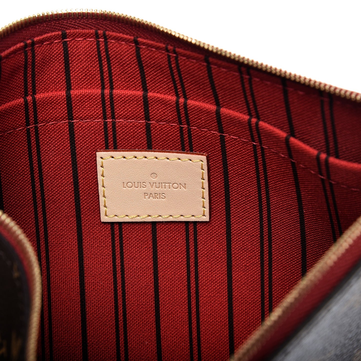 Monogram Neverfull MM GM Pochette Cherry