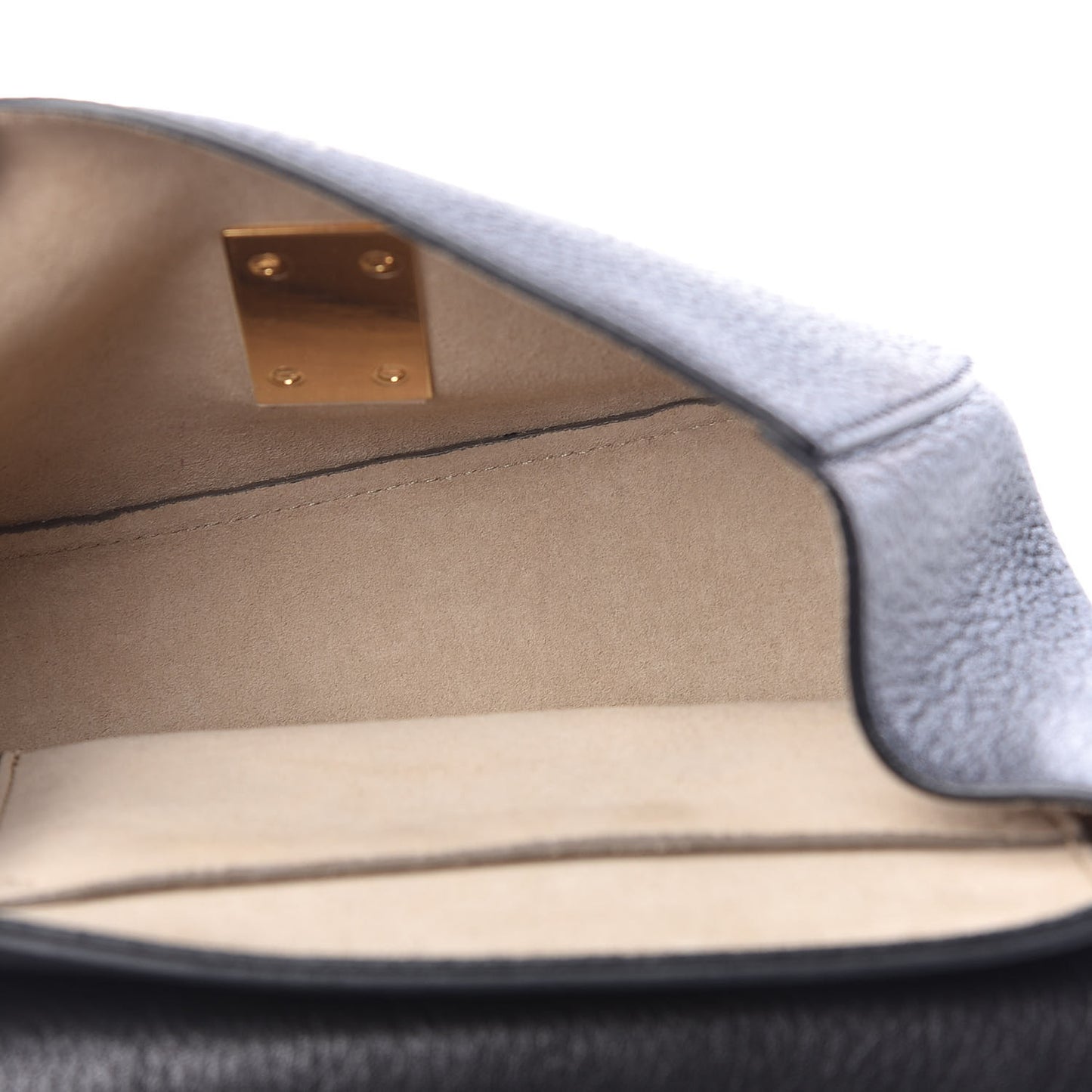 Grained Lambskin Mini Drew Shoulder Bag Black