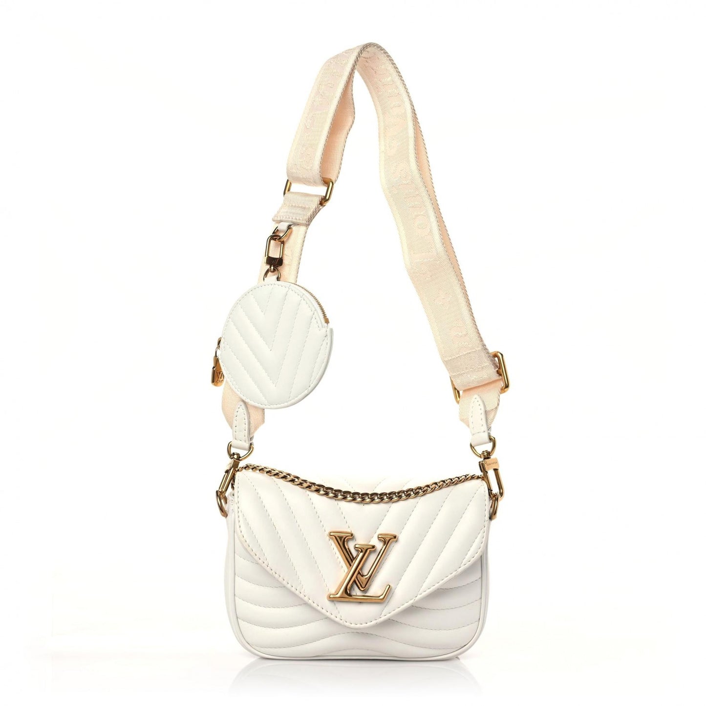 Calfskin New Wave Multi Pochette Snow