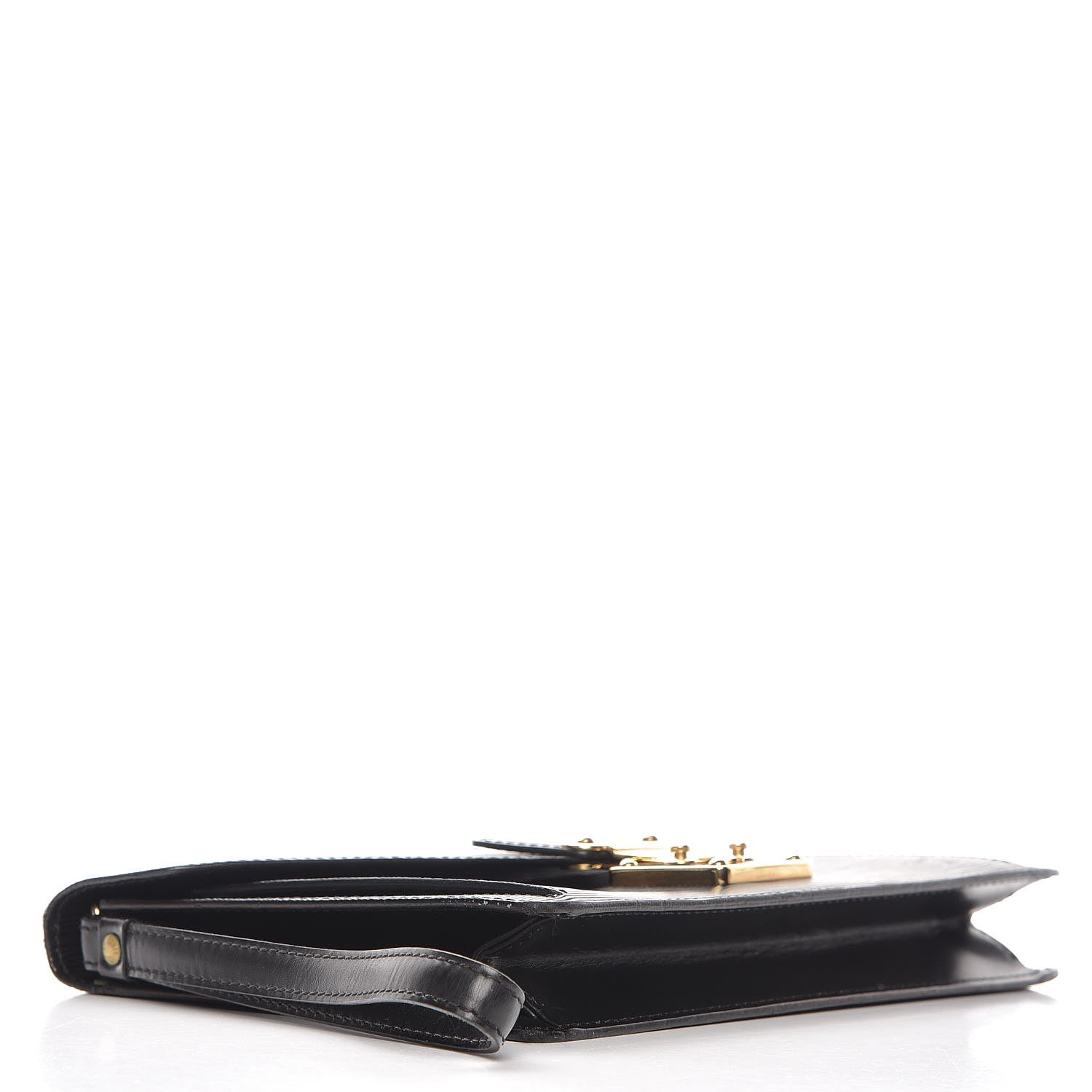 Louis Vuitton Epi Pochette Sellier Dragonne Clutch Black 4 of 10