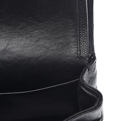 Chanel Caviar Quilted Medium Double Flap Black 9 of 10