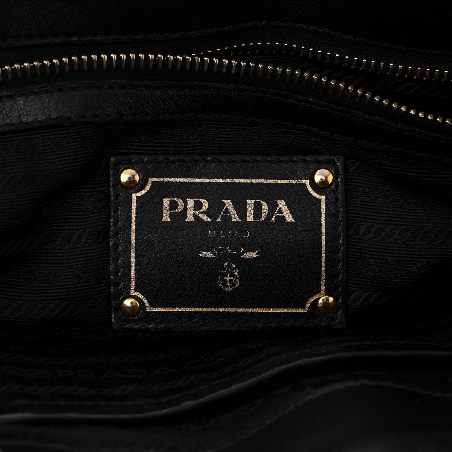 Nappa Gaufre Tote Black
