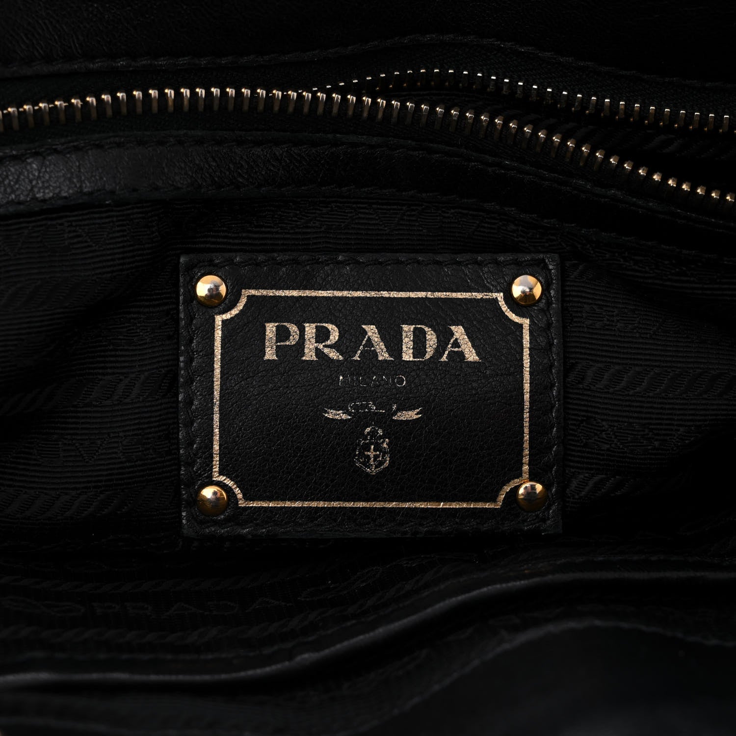 Prada Nappa Gaufre Tote Black 6 of 12